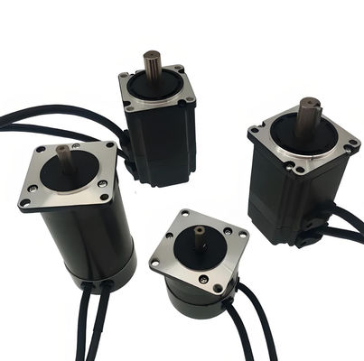 Motor listrik tanpa sikat 57mm NEMA 23 BLDC Motor 63 Watt hingga 188 Watt Sensor Motor tanpa sikat