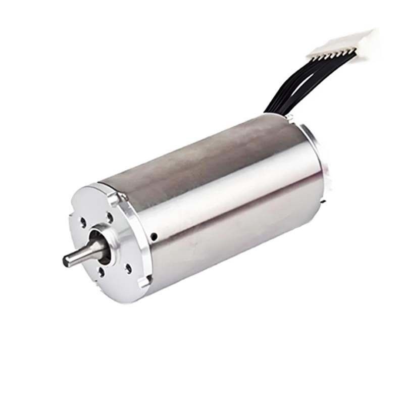 Pemeliharaan Minimal Slotless Brushless Motor 28mm Coreless Brushless Motor 48v 46W 13786rpm