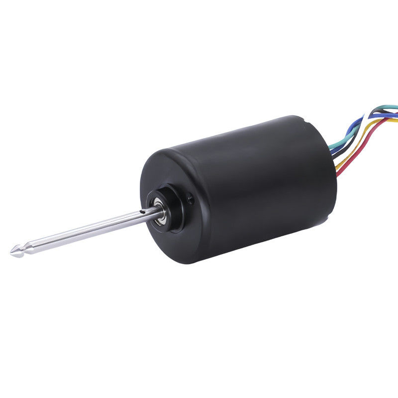 Motor BLDC Ultra Quiet 36mm 12V 24V 5200 RPM Kompak tahan lama untuk sistem EV Robotik